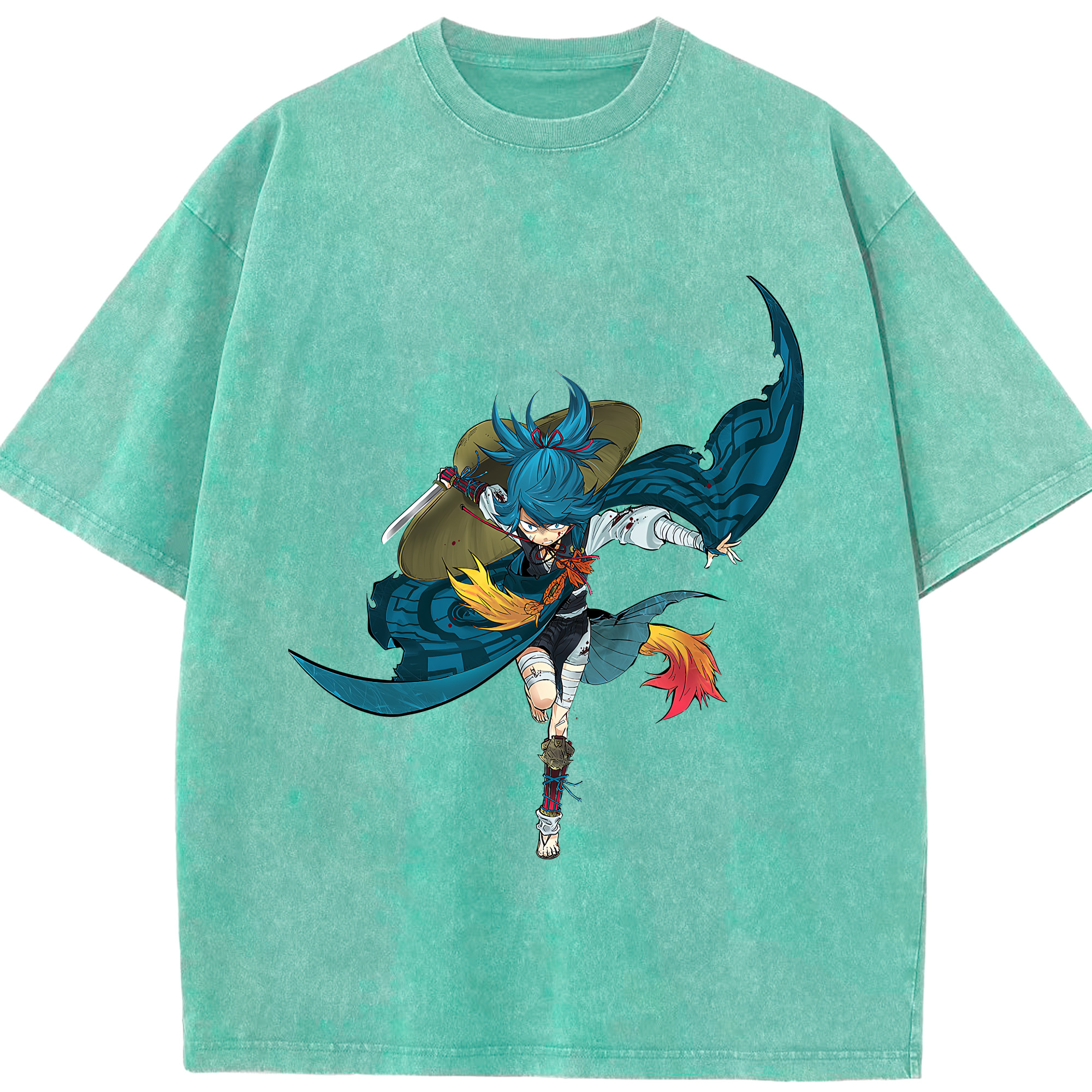 （画像用） 刀剣乱舞 Touken Ranbu 綿100% ヴィンテージ風 半袖Tシャツ（フロントプリント）